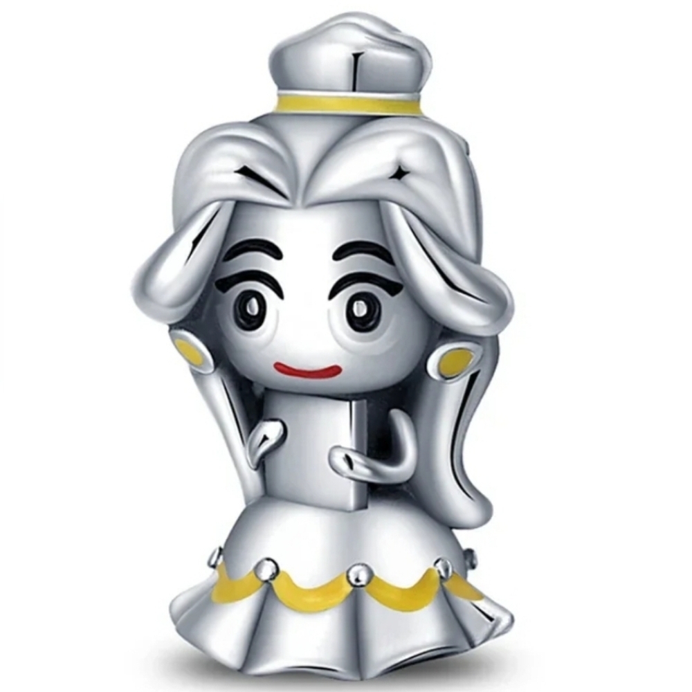 New 925 Silver Charm Disney Princess Belle toddler for Pandora jewelry bracelet